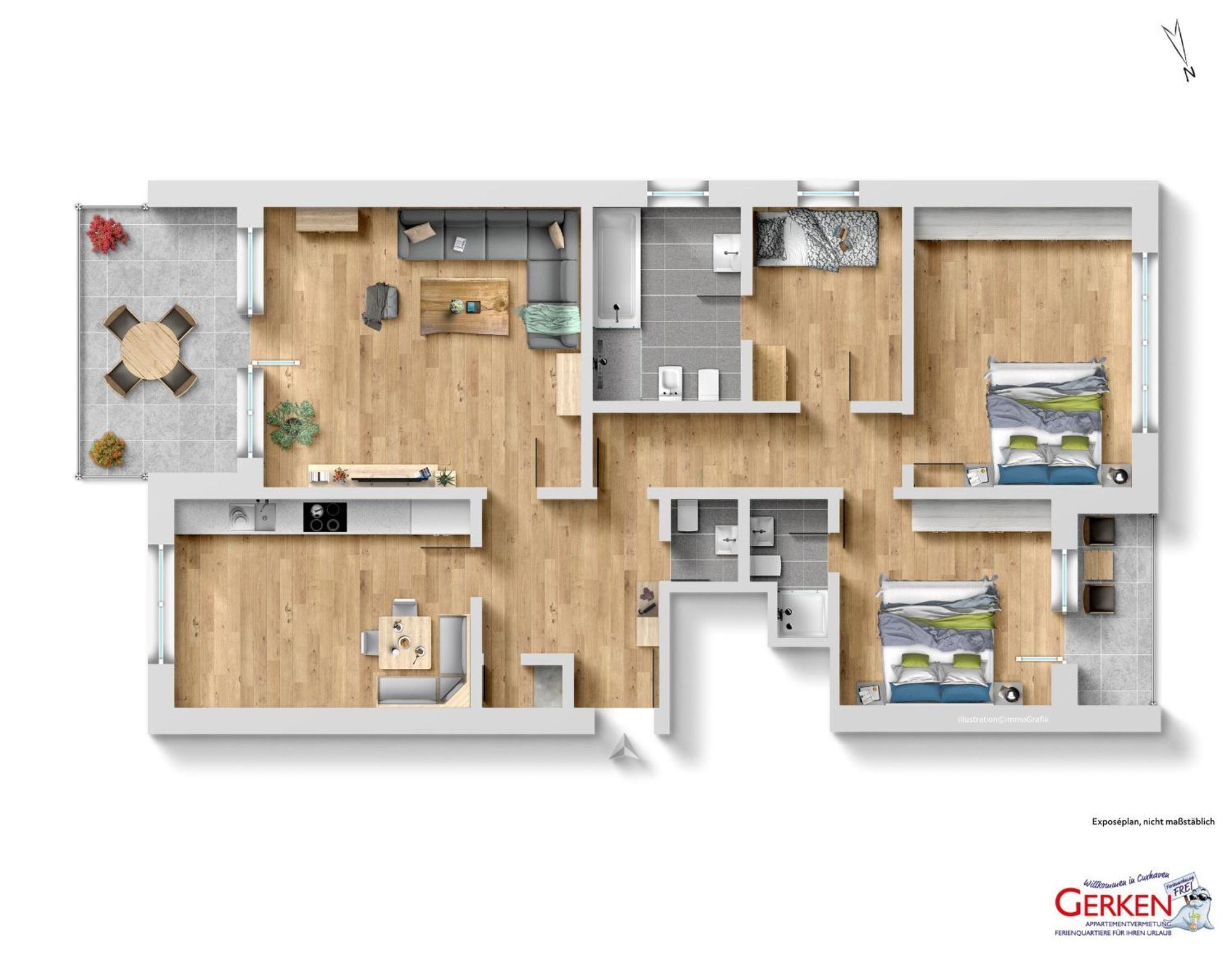 Haus Muehlentrift Doese Apartment Cuxhaven Room photo